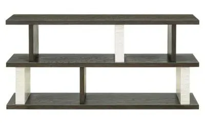 Waldorf Console Table - White, Black image