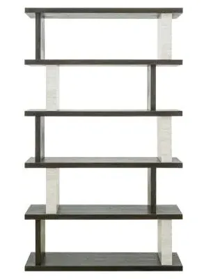 Waldorf Open Shelving Unit - Black, White