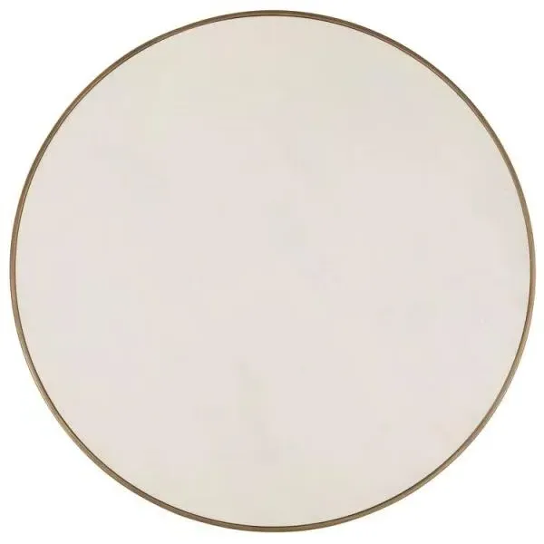 Whitebone 2 Tier Round Coffee Table - Grey, Brass