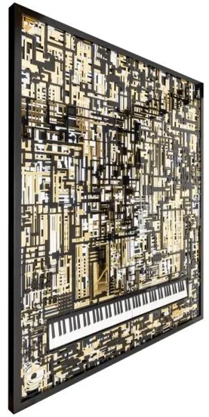 Wibi Piano Wall Art - Black and Gold