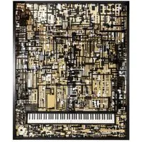 Wibi Piano Wall Art - Black and Gold