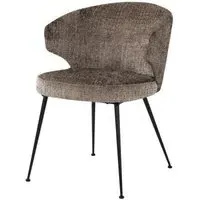 Xandra Dining Chair - Stone, Chenille