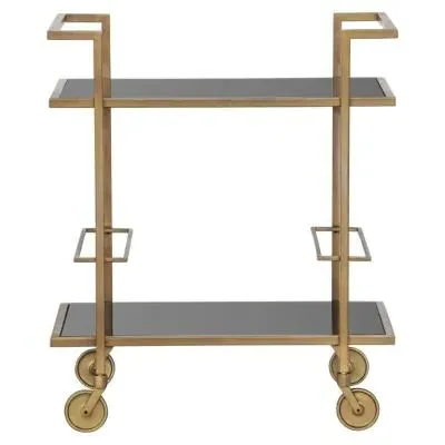 Xo Glass Trolley - Brushed Gold image
