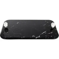 Yaya Tray - Black, Marble Effect