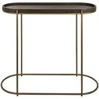 Zillon Oval Console Table - Brown