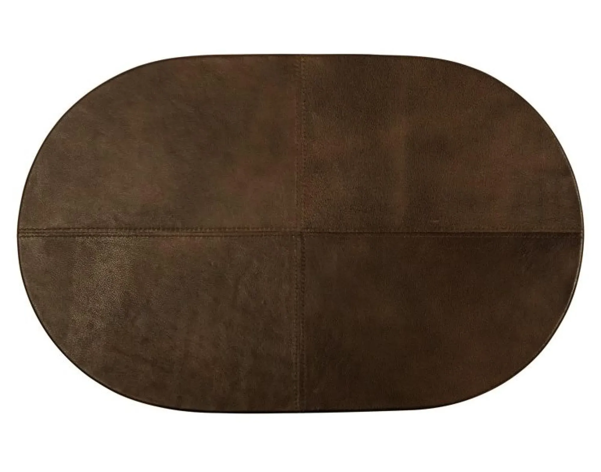 Zillon Oval Side Table - Brown