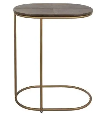 Zillon Oval Side Table - Brown image