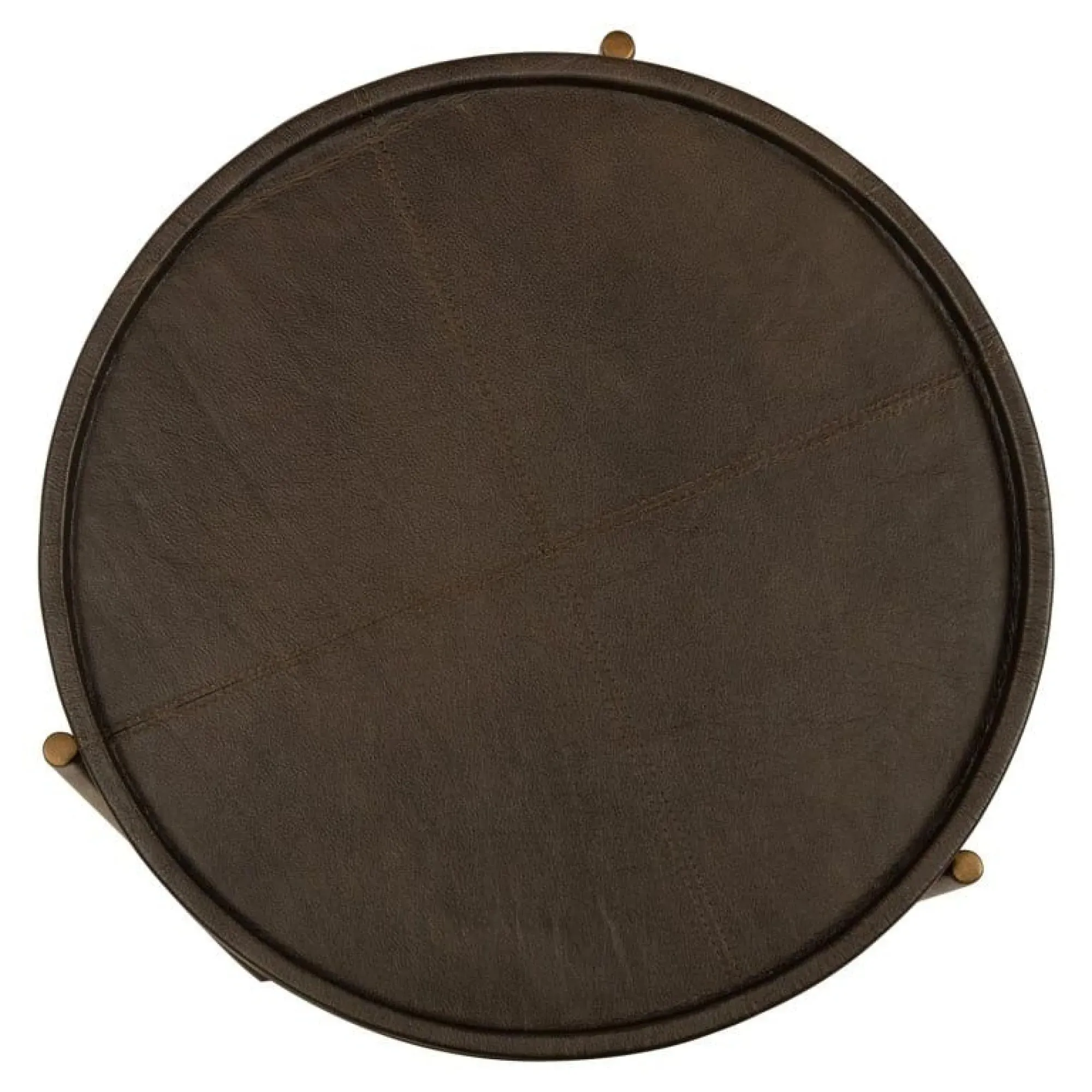 Zillon Round End Table - Brown