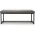 Archer Dining Bench - Grey, Leather