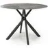 Avesta Round Dining Table - Grey, Marble Effect
