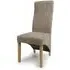 Baxter Wave Back Dining Chair - Oatmeal, Tweed