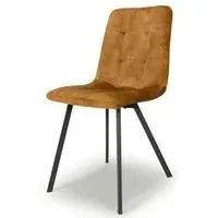 Cadiz Dining Chair Set of 4 - Bronze, Brushed Velvet