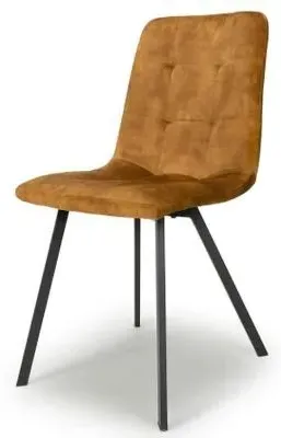 Cadiz Dining Chair Set of 4 - Bronze, Brushed Velvet image