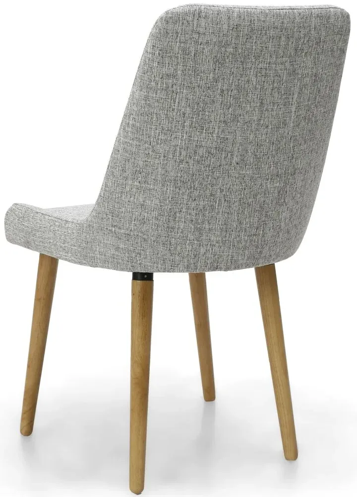 Capri Flax Dining Chair Set of 2 - Grey Weave