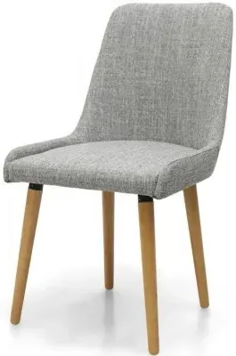 Capri Flax Dining Chair Set of 2 - Grey Weave image