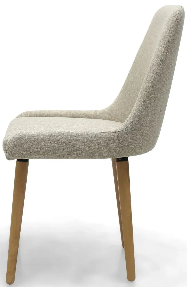 Capri Flax Dining Chair Set of 2 - Natural