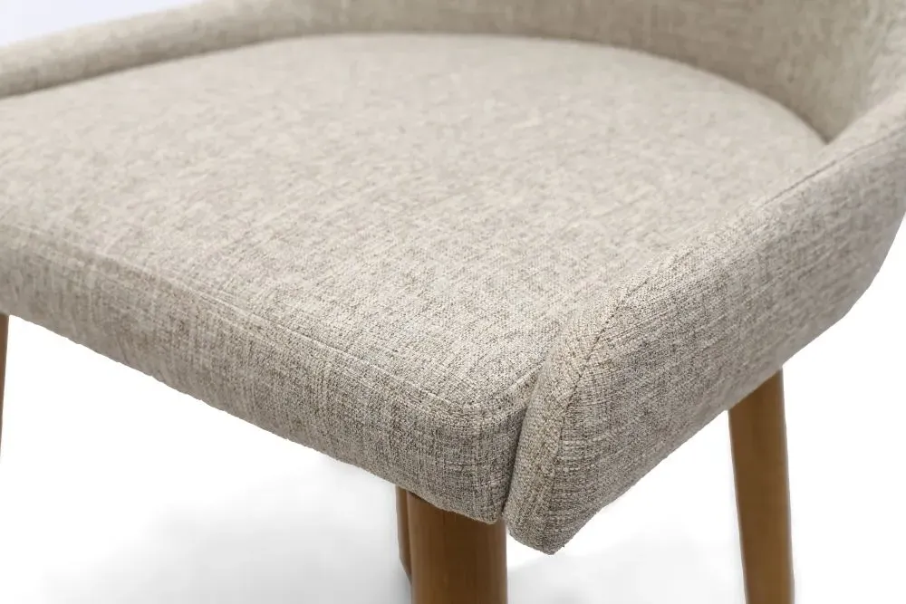 Capri Flax Dining Chair Set of 2 - Natural