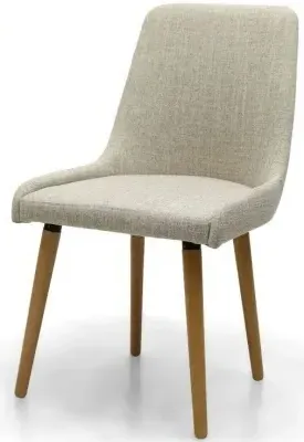 Capri Flax Dining Chair Set of 2 - Natural