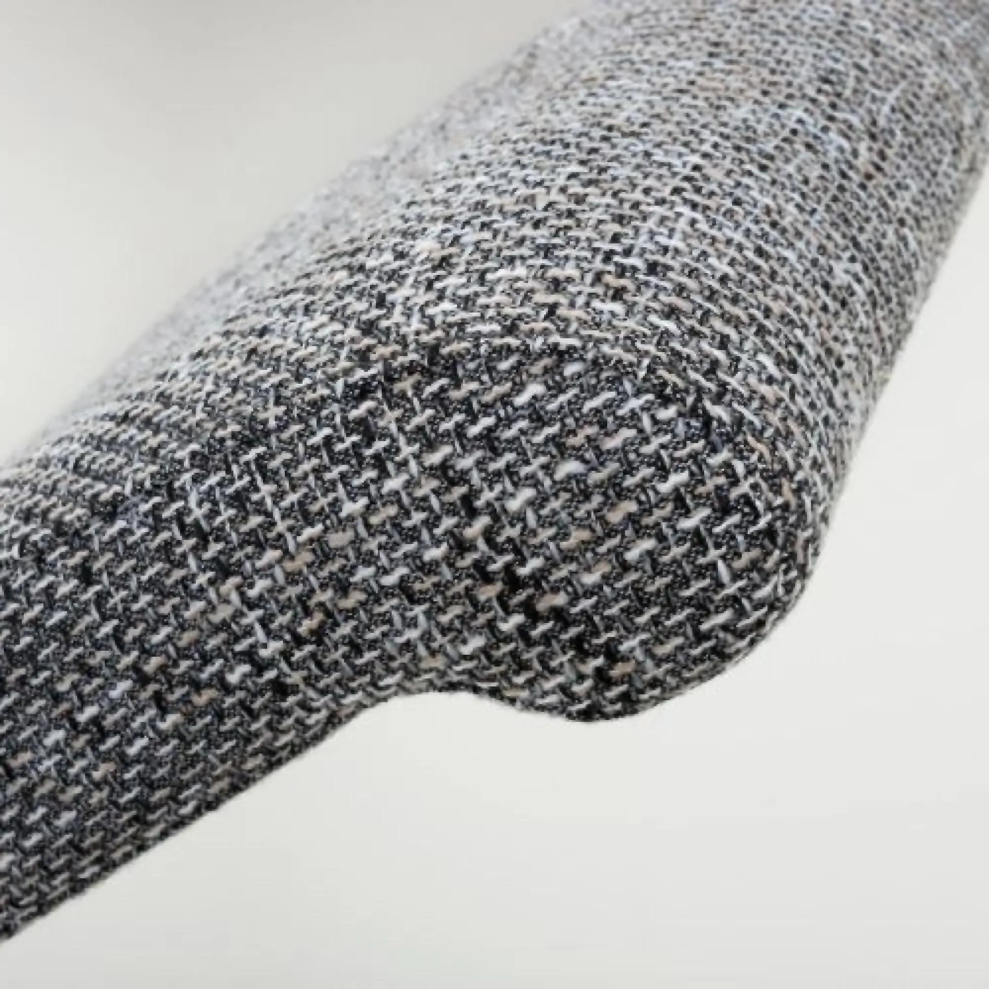 Karta Scroll Back Dining Chair - Grey, Tweed