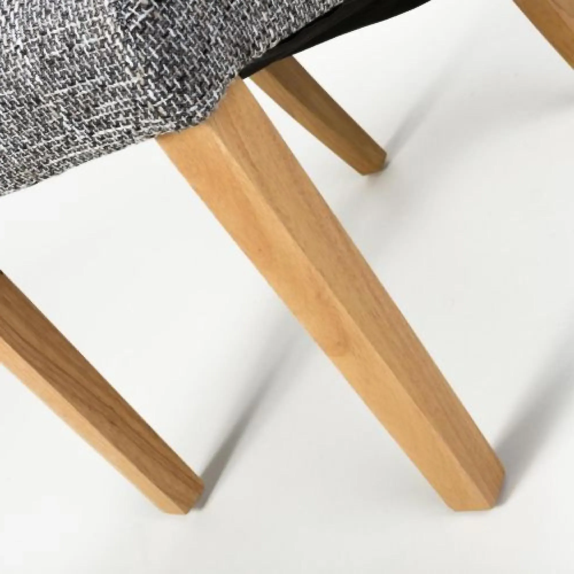 Karta Scroll Back Dining Chair - Grey, Tweed