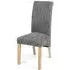 Karta Scroll Back Dining Chair - Grey, Tweed