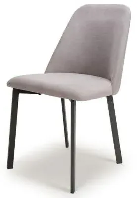 Linden Linen Dining Chair Set of 2 - Light Grey