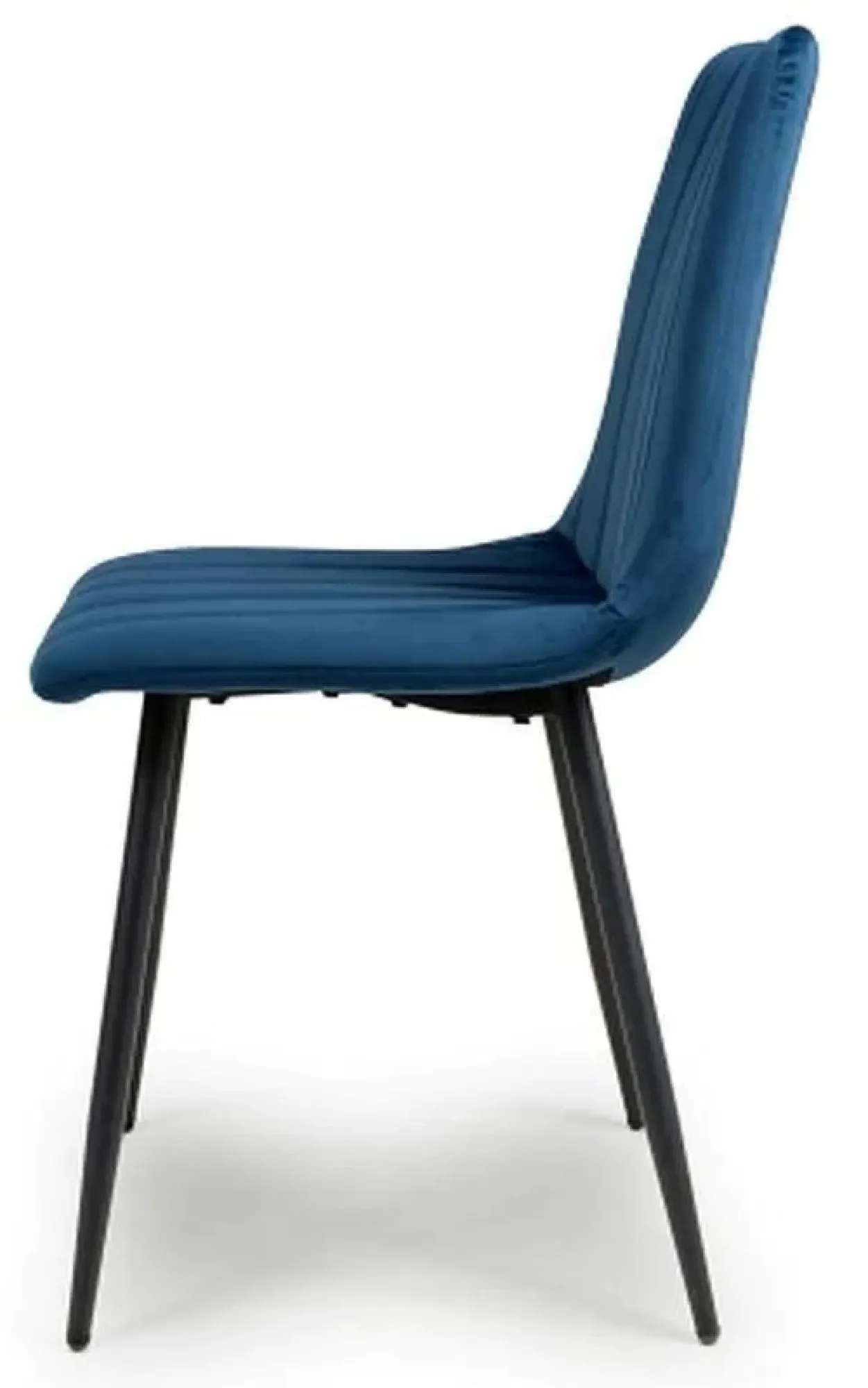 Lisbon Dining Chair Set of 4 - Blue, Velvet