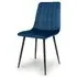 Lisbon Dining Chair Set of 4 - Blue, Velvet