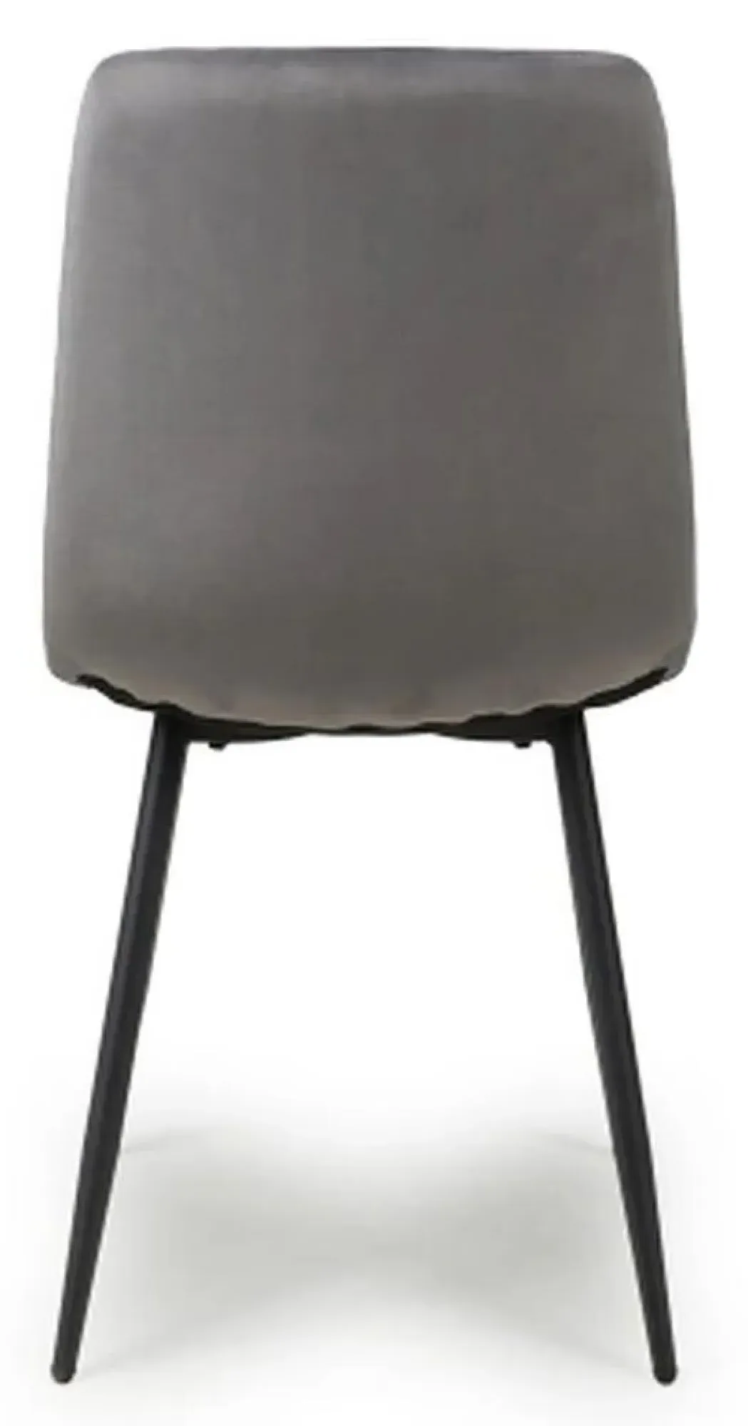 Lisbon Dining Chair Set of 4 - Grey, Velvet