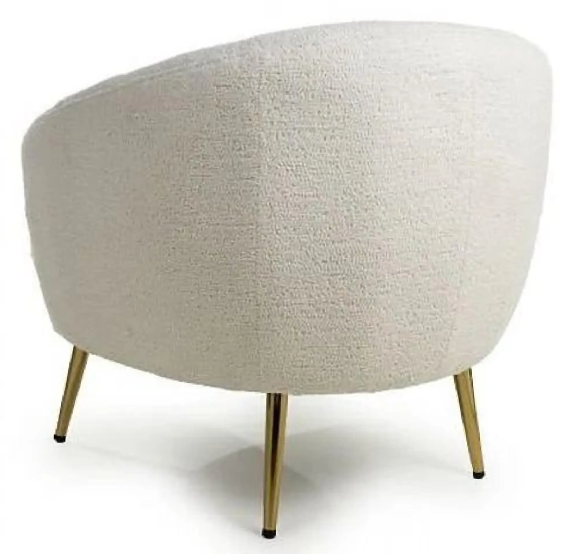 Lucia Boucle Tub Chair - Vanilla White