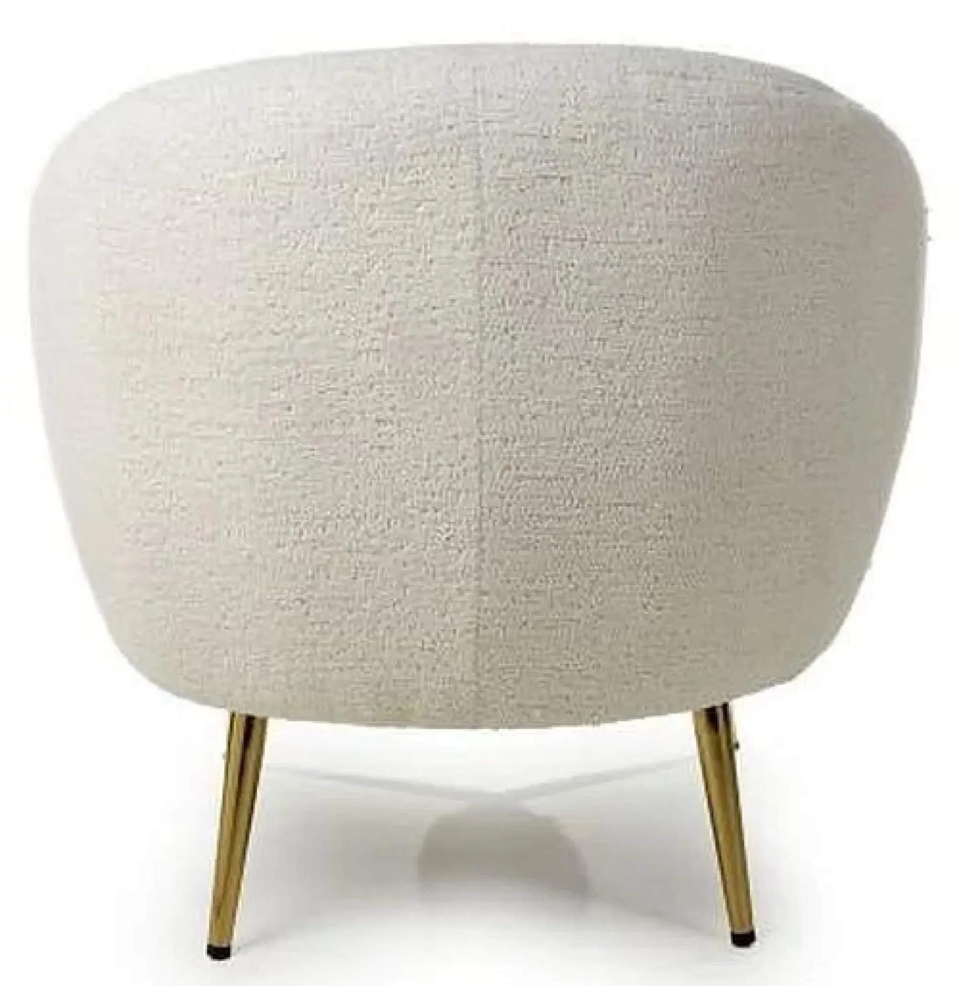 Lucia Boucle Tub Chair - Vanilla White