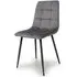 Madison Dining Chair Set of 4 - Grey, Velvet