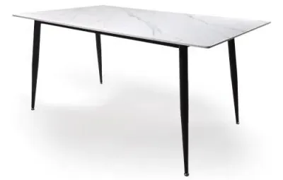 Monaco Dining Table - White, Ceramic