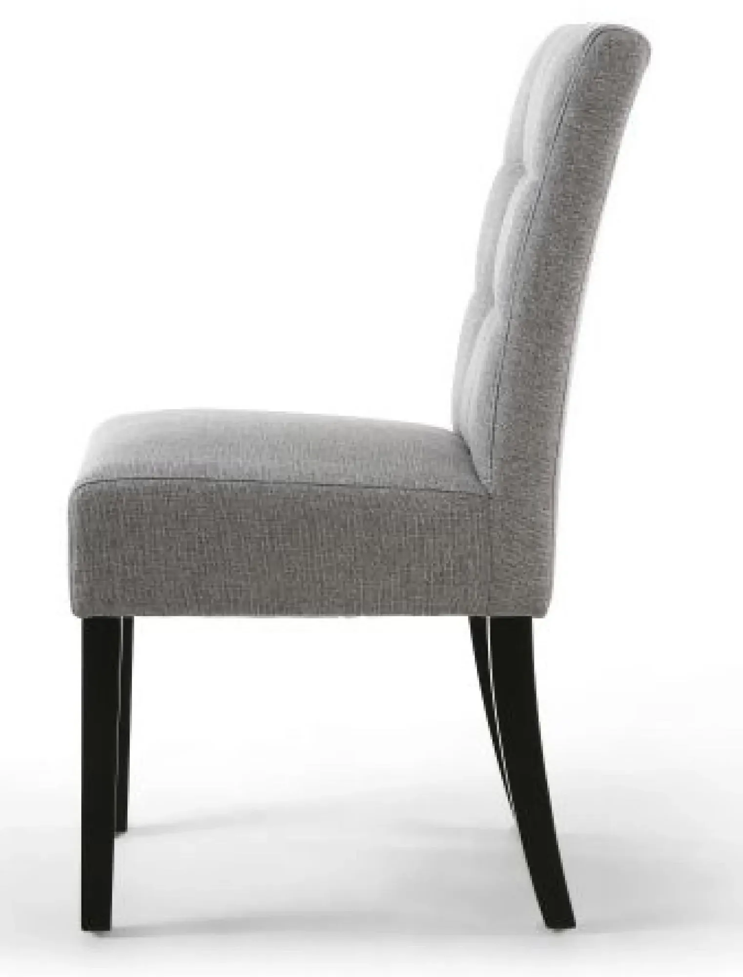 Moseley Stitched Waffle Dining Chair - Silver Grey, Linen