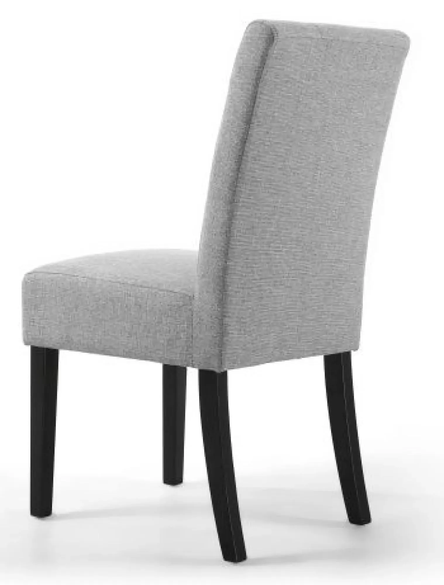Moseley Stitched Waffle Dining Chair - Silver Grey, Linen