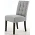 Moseley Stitched Waffle Dining Chair - Silver Grey, Linen