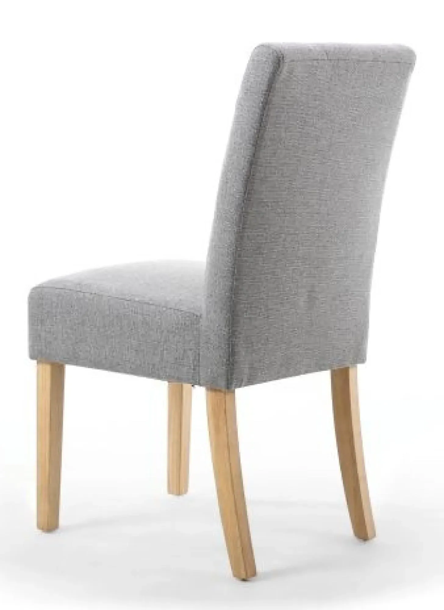 Moseley Stitched Waffle Dining Chair - Silver Grey, Linen