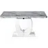 Neptune Medium Dining Table - Grey, Marble Effect