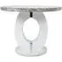 Neptune Round Dining Table - Grey, Marble Effect