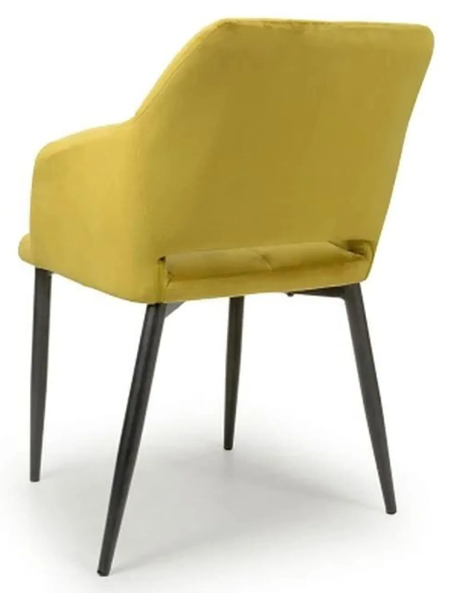 Nero Brushed Dining Chair Set - Lime Gold, Velvet