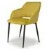 Nero Brushed Dining Chair Set - Lime Gold, Velvet