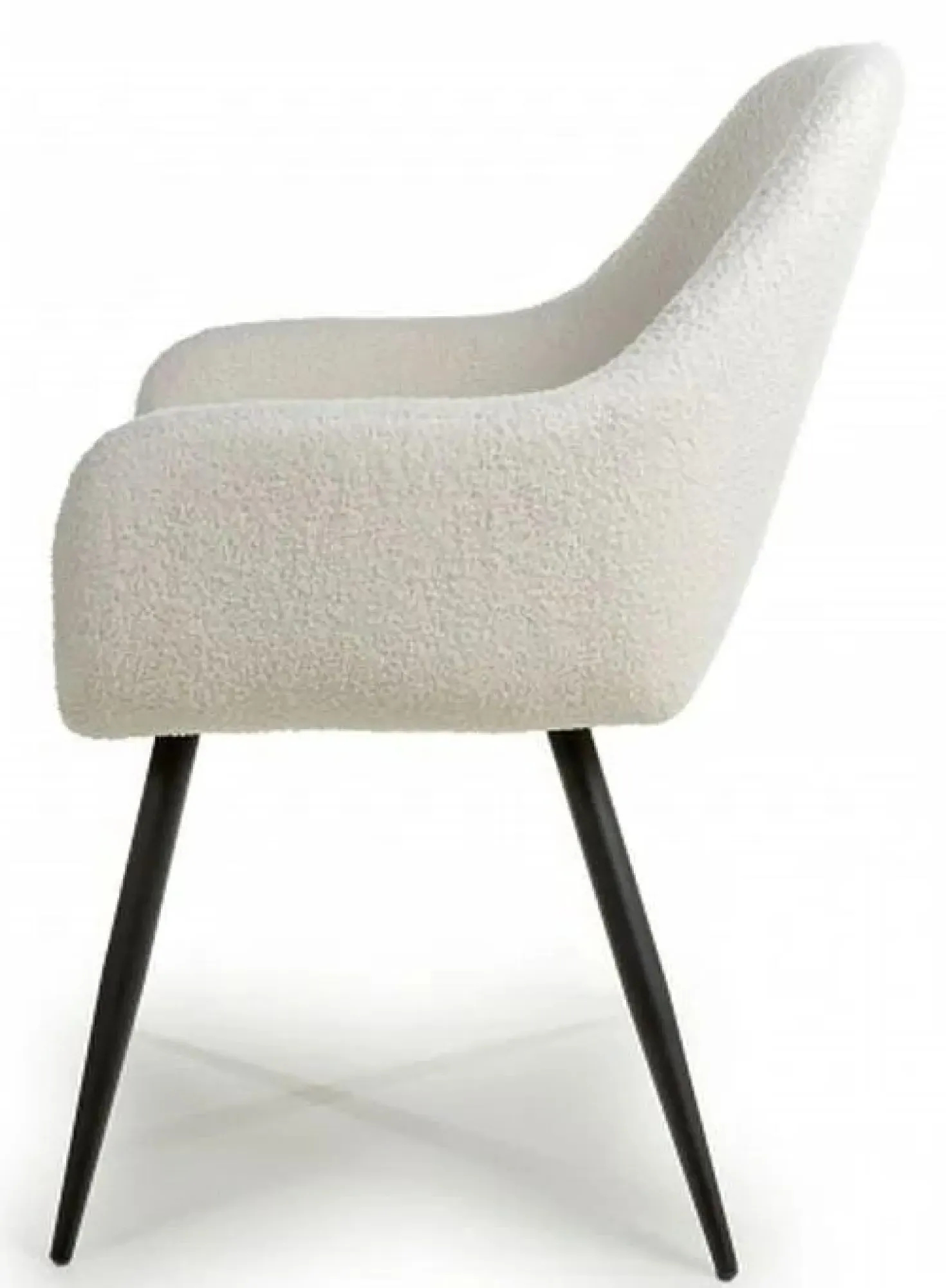 Olympia Boucle Dining Chair Set of 2 - White