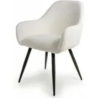 Olympia Boucle Dining Chair Set of 2 - White