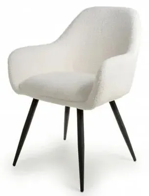 Olympia Boucle Dining Chair Set of 2 - White image