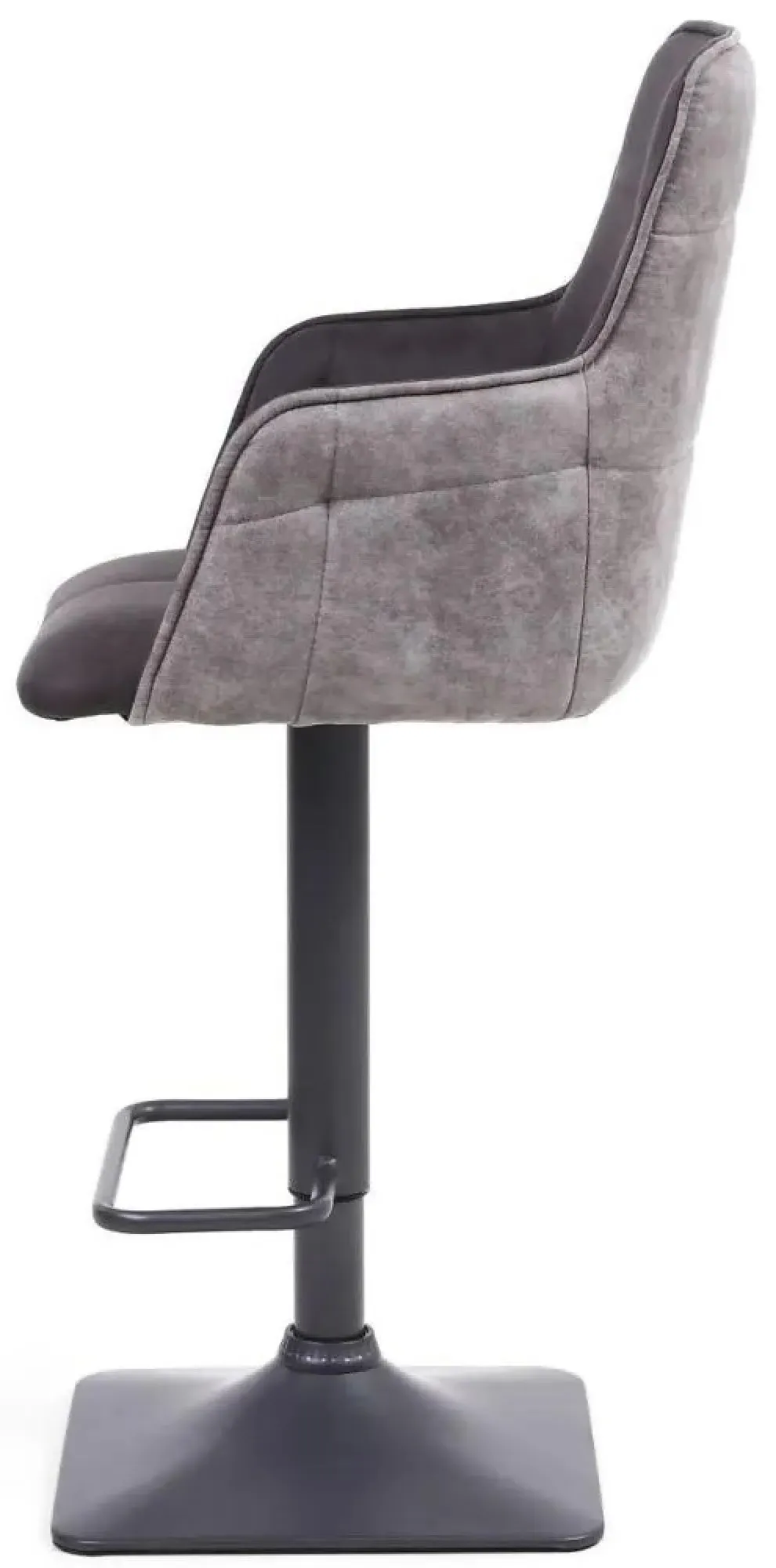Orion Suede Effect Bar Stool - Dark Grey