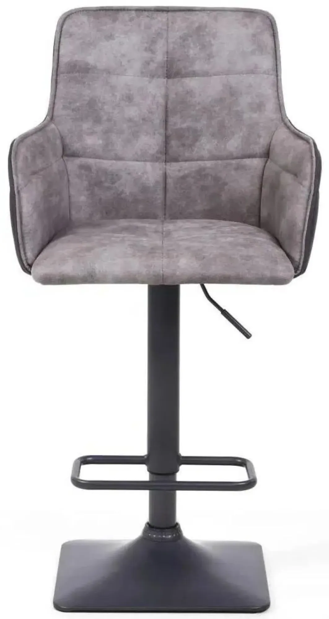 Orion Suede Effect Bar Stool - Light Grey