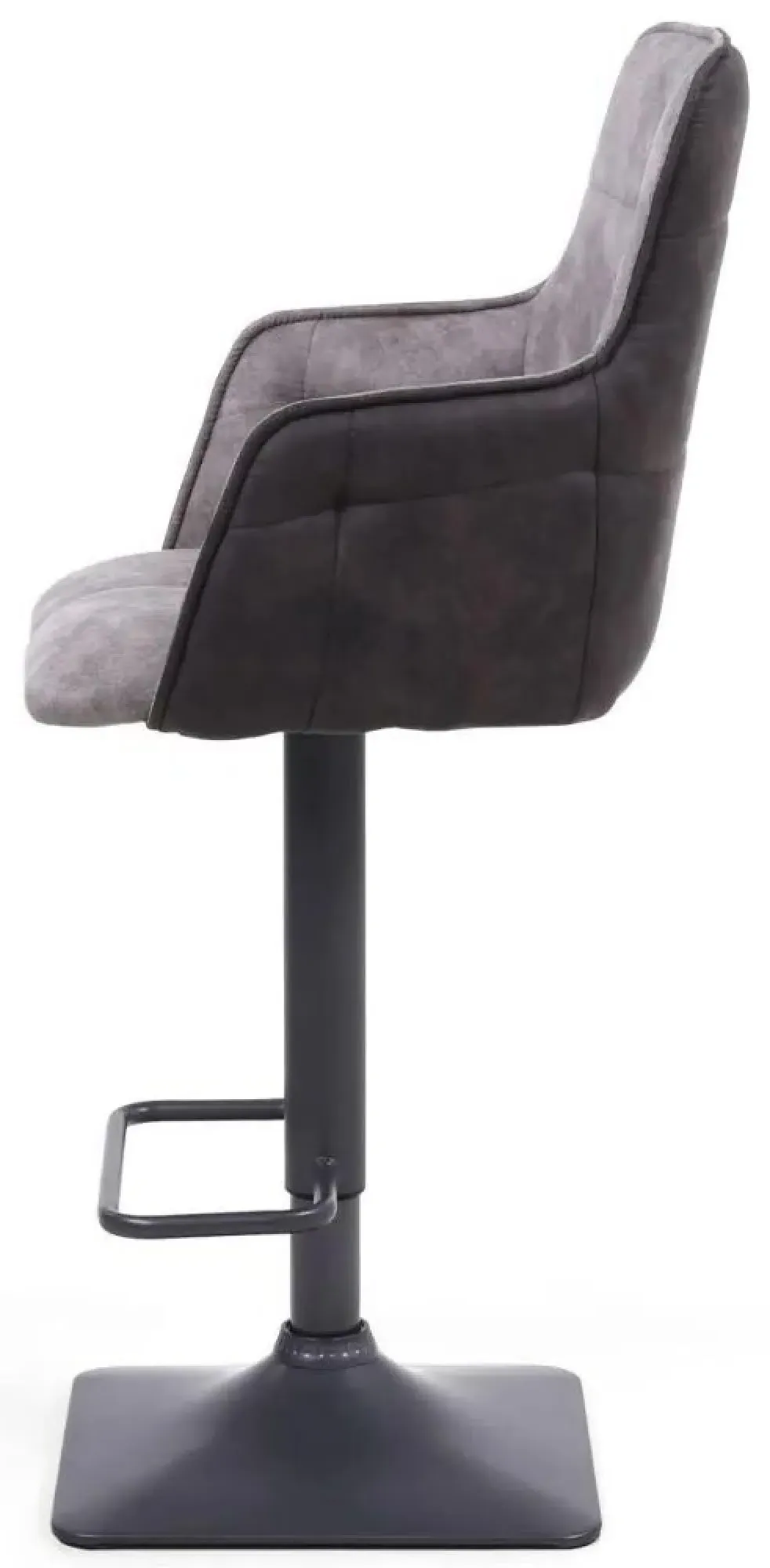 Orion Suede Effect Bar Stool - Light Grey