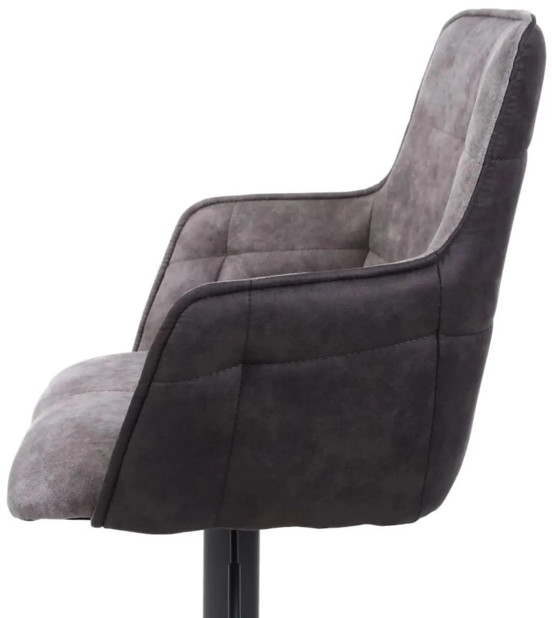 Orion Suede Effect Bar Stool - Light Grey