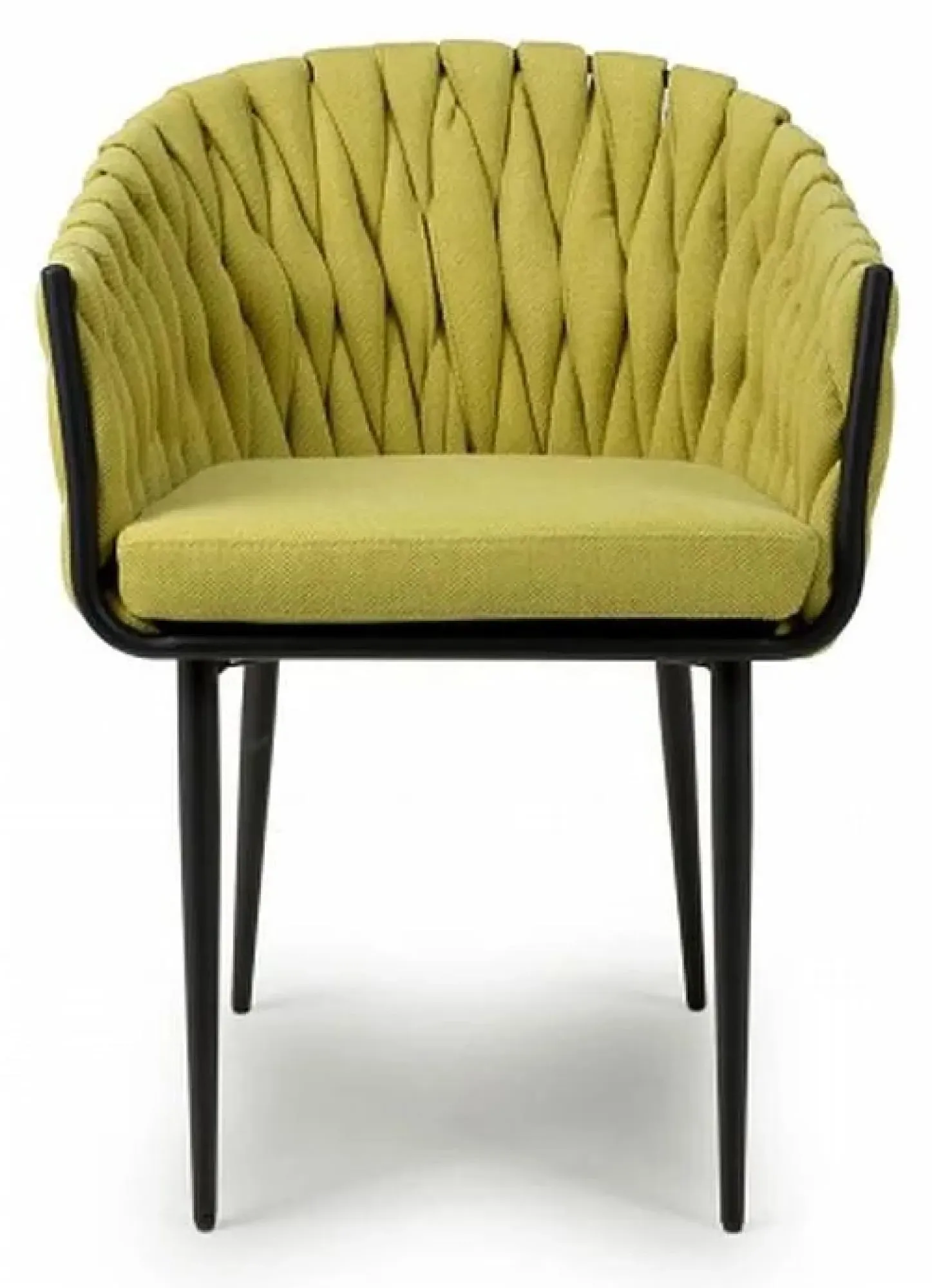 Pandora Braided Dining Chair Set of 2 - Yellow