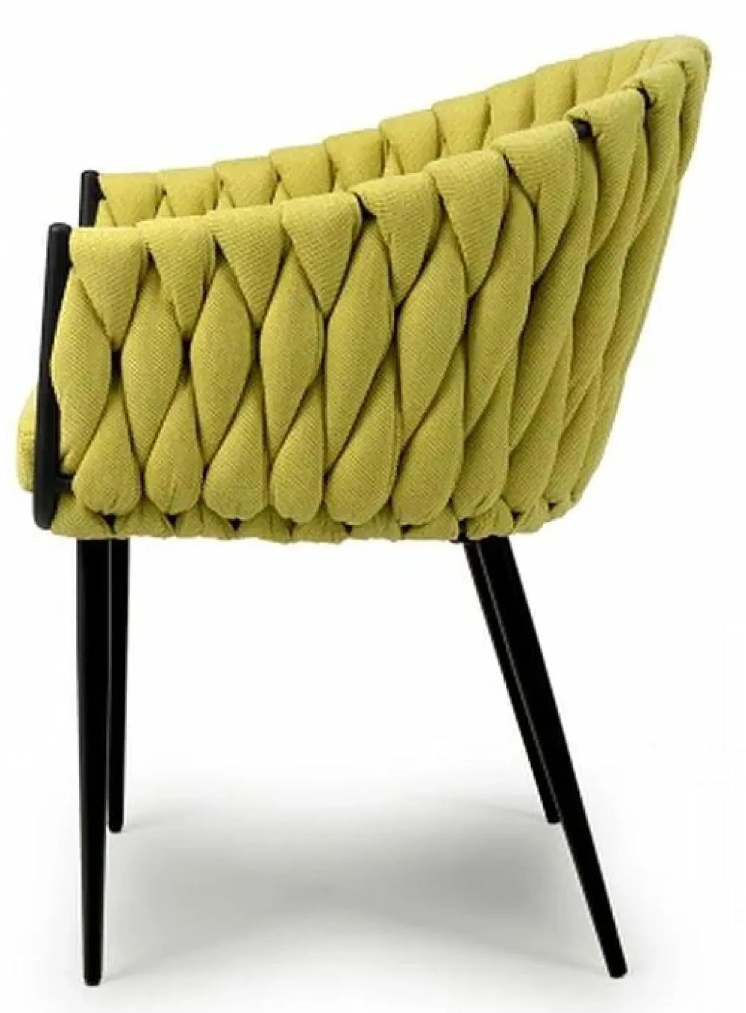 Pandora Braided Dining Chair Set of 2 - Yellow